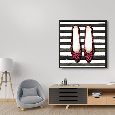 "Chaussures léopard roses" sur toile