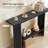 47" Fluted Console Table Hallway Foyer Table with Storage