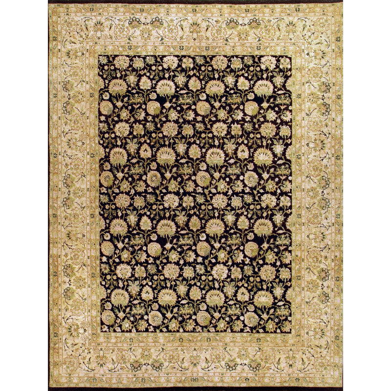 Wool Oriental Area Rug, Rectangle 4' x 6'