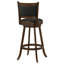 Chaise de bar pivotante rembourrée Jackman Châtaignier-43741413