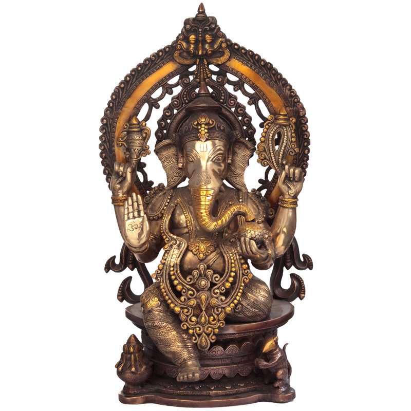 Bénédiction de Ganesha avec Kirtimukha Aureole