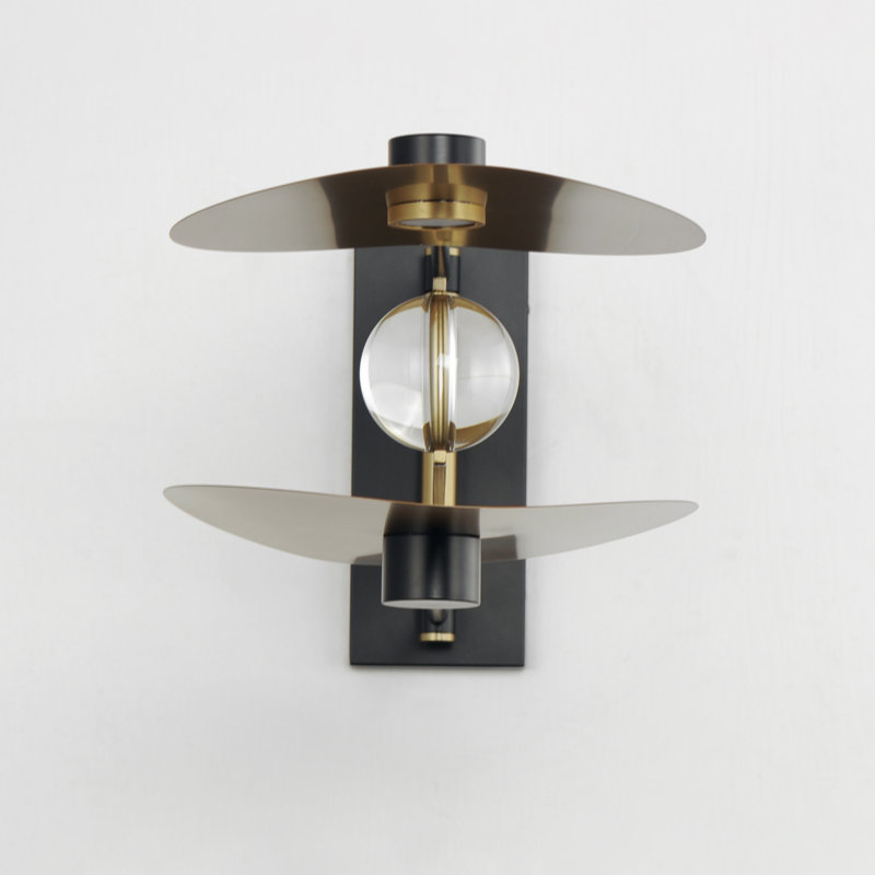 Carbie Steel/Aluminum LED Armed Sconce