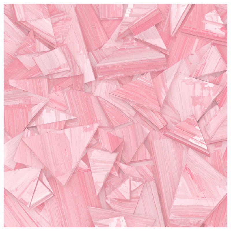 Pink Geometric Triangles Double Sided Throw Pillows, 20 x 20 inches