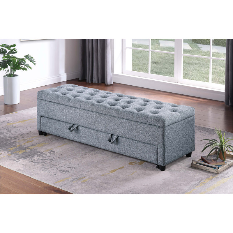 Repose-pieds contemporain avec repose-pieds Boucle, Gris