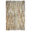 Tapis en mosaïque brun/blanc 2 pi x 3 pi one-of-a-kind handwoven Lucrezia
