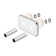 Radiator Valves Pipe Masking Set in Chrome for 50mm Pipe Centres