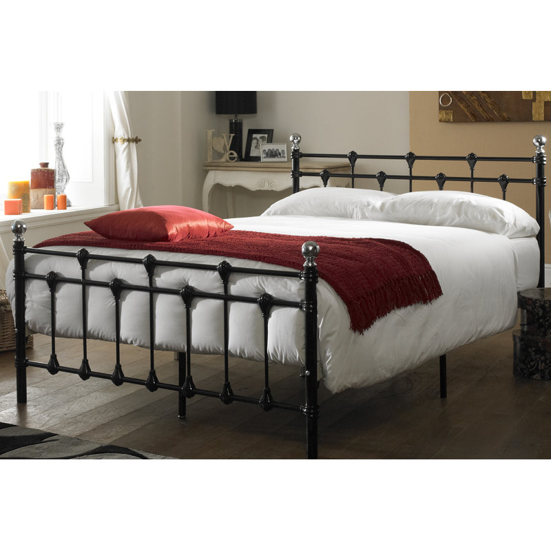 Hawthorn Metal Bed, Black, Double (4'6)