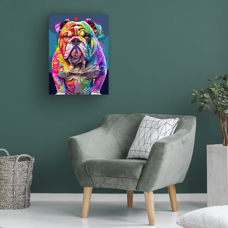 Œuvre sur toile, Dean Dean, H 19 po x l 14 po