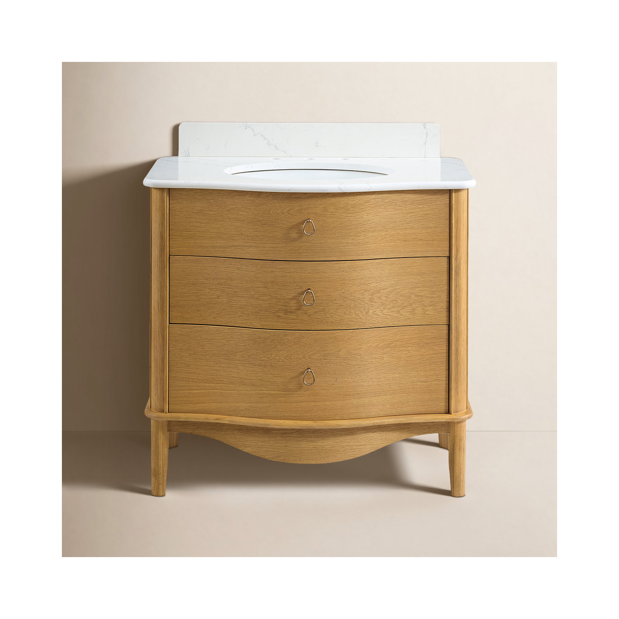 Emmy Bathroom Vanity, 36'', Natural