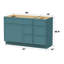 Base de meuble-lavabo simple 51 po seulement-97679232