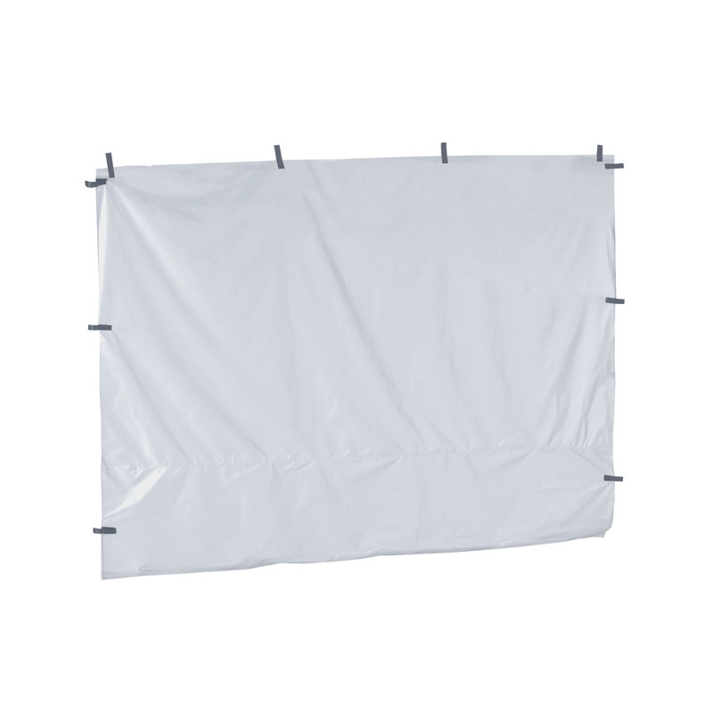 White Polyester Hook-and-Loop Canopy Side Wall Panel