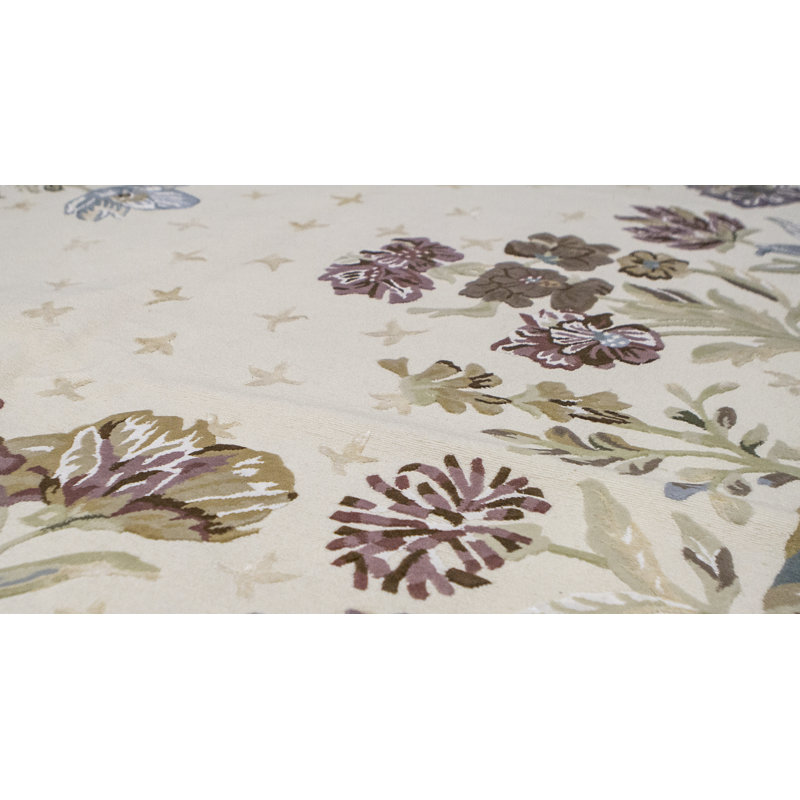 Himalayan Floral Area Rug in Pink/Blue/Brown
