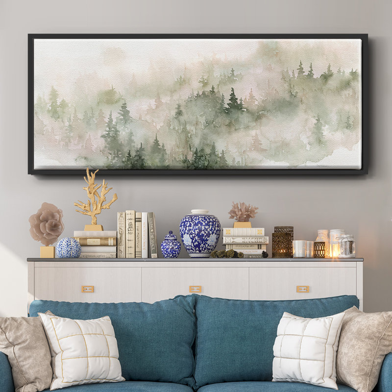 Misty Mountain Sides- Framed Canvas