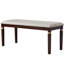 6 tables de salle à manger en bois massif de 60 po, table rectangulaire de 60 po, 4 chaises et banc, pour 6 personnes, 1 banc