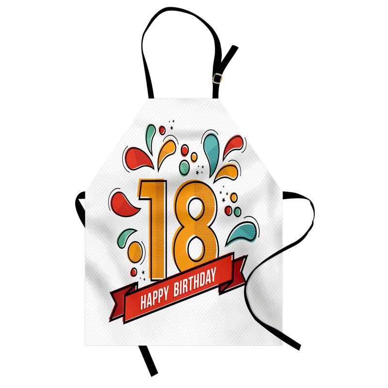 Birthday No Pattern Bib Apron