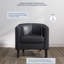 Fauteuil demi-tonneau de 26,77 po Munson-324262356
