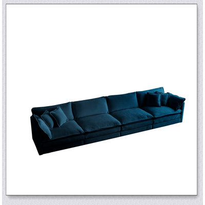 Free Combination Modular Sofa,4 Seater Sofa Chenille Fabric