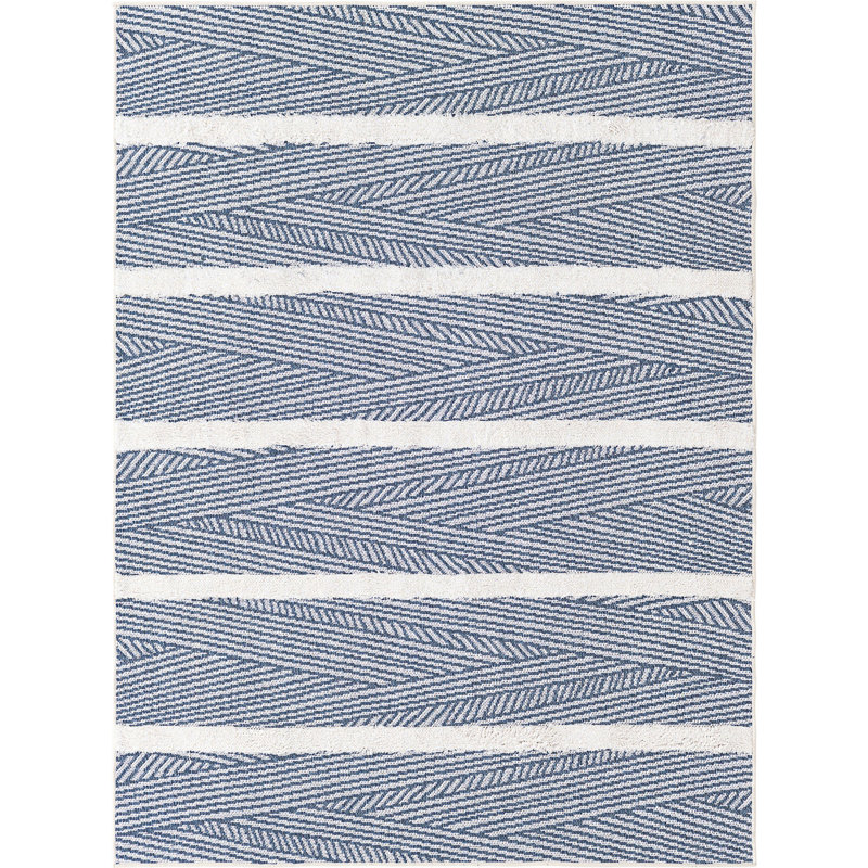 Eiryn Cotton Abstract Indoor Rug, Rectangle 4'5" x 6'