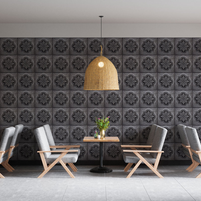 Carreau de plafond en PVC argenté 2 pi x 2 pi Falkirk Perth