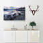 The Apgar Mountains In Montana In Abstract - Wrapped Canvas-55339502
