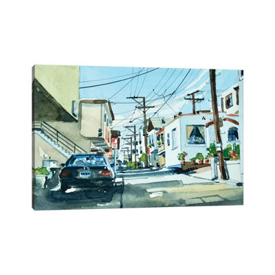 «Manhattan Beach 30Th Place» par Luisa Millicent - Toile tendue, estampe numérique sur toile tendue