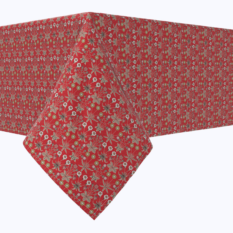 Floral 56 Cotton Tablecloths, 120" x 52"
