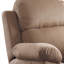 Fauteuil inclinable brun avec accoudoirs coussinés