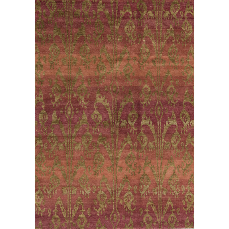 Tapis rouge noué à la main de haute qualité