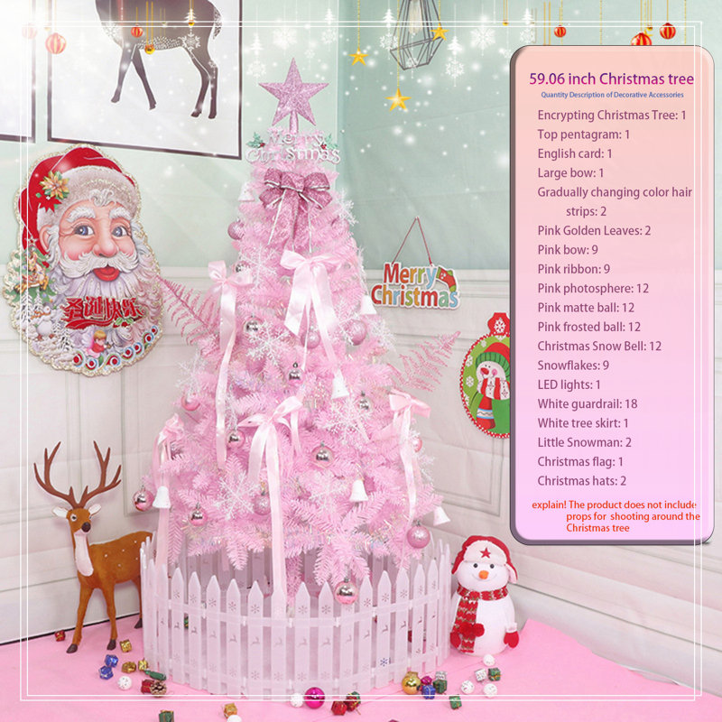 5FT pink Christmas tree
