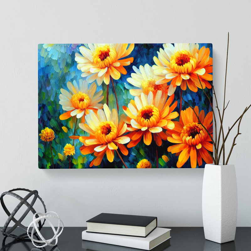 Chrysanthemum Flowers Vol.3 - Wrapped Canvas