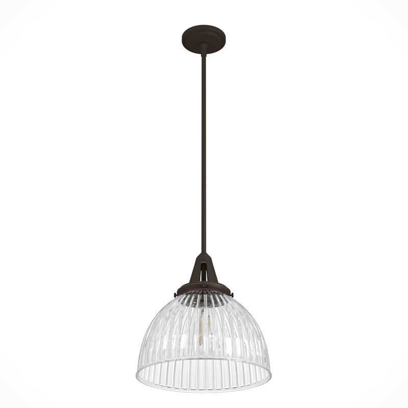 Cypress Grove 13" Onyx Bengal Chrome Bowl Pendant with LED