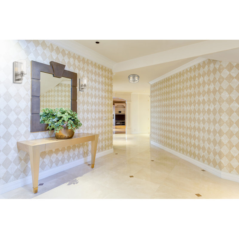 Attah Armed Sconce, Brushed Nickel