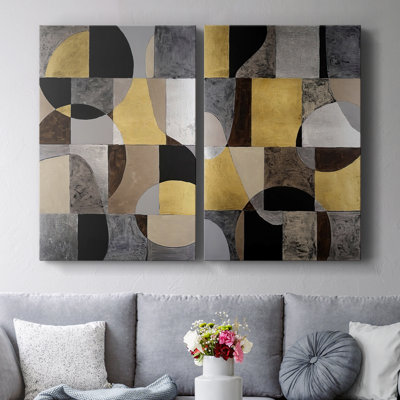 Neutral Framework I-Premium Gallery Wrapped Canvas -Ready to Hang