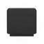 Table de chevet 26 po noire Chrystie (2 tiroirs)-121038350