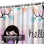 Rideau de douche à 12 crochets Hello Little Fairy Owls-359461931