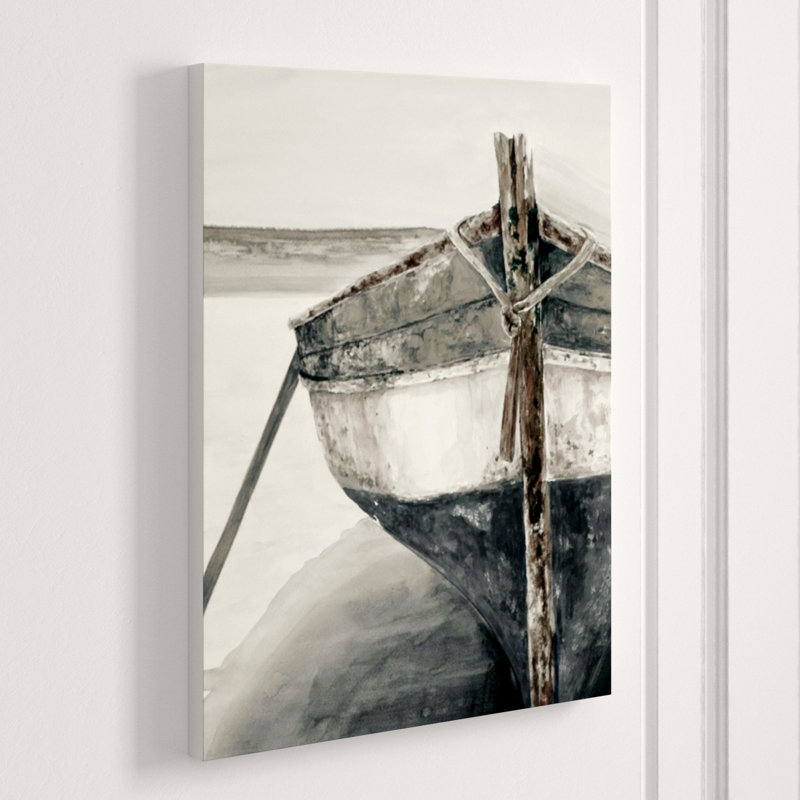 Mediterranean Boats VI Print by Barclay Butera, Image Brush Gel, 63" H x 47" W x 1.5" D