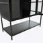 Grande vitrine en fer 67,25 po avec porte en verre et lumières DEL Armoire vitrée en acier pour collectionner des figurines