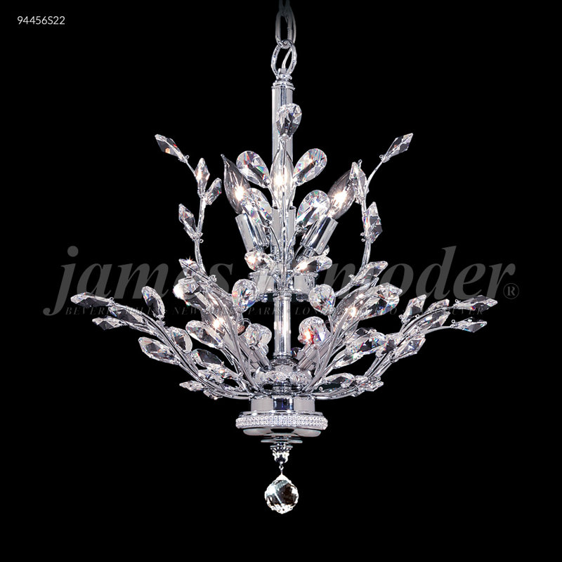 Florale 8 - Light Chandelier, Imperial, Clear, Silver