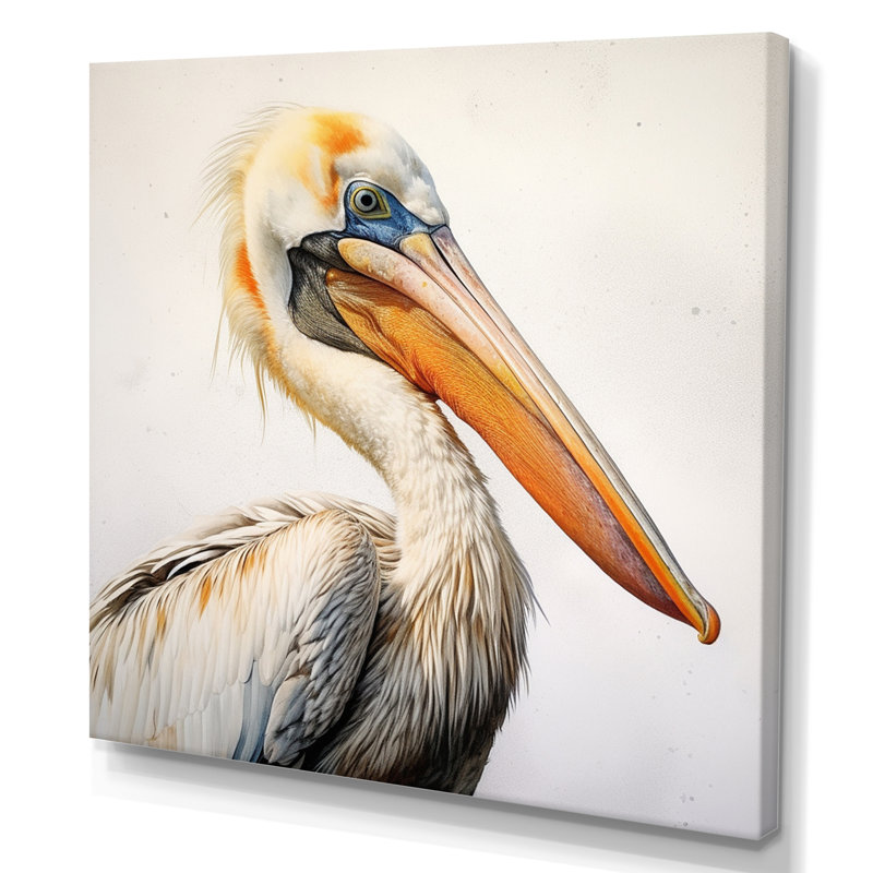 Majican Pelican Seabird IV, Toile tendue, H 30 po x l 30 po x P 1 po