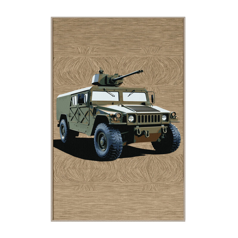 Tapis de transport brun lavable à la machine, Rectangulaire 8 pi x 12 pi