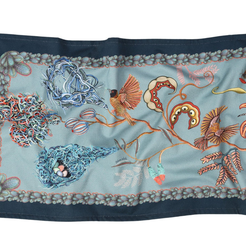 Thanda Nests Table Runner, Mist, 94" L x 16" W