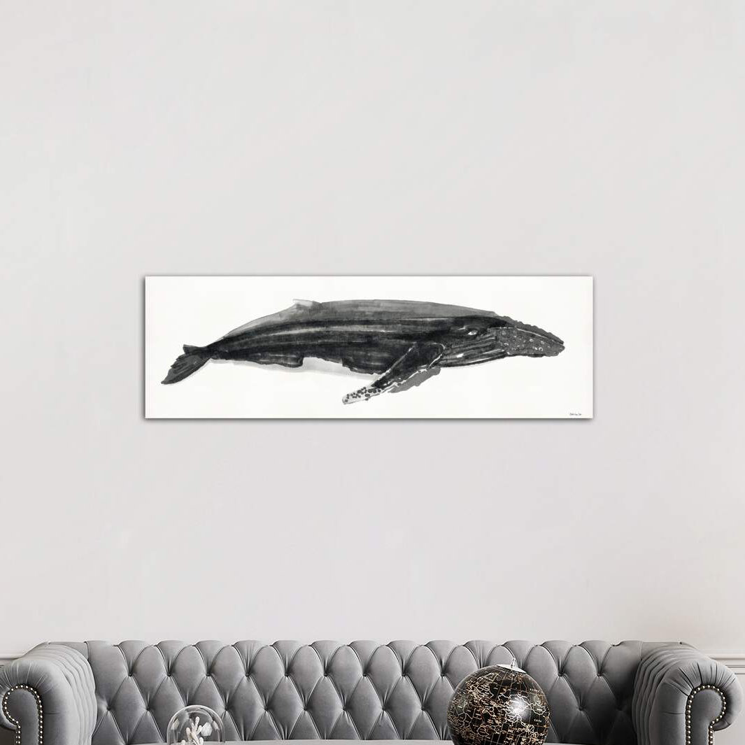 Grey Whale II - Wrapped Canvas Panoramic Print