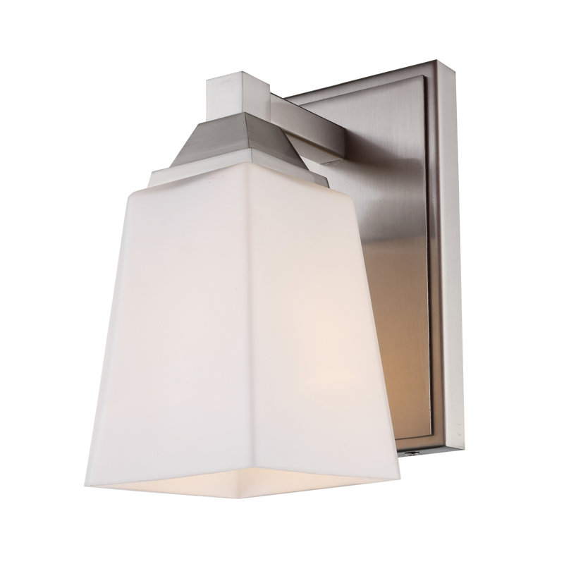 Thiel Armed Sconce, Satin Nickel