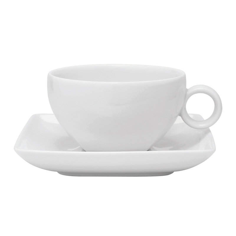 Carré White Teacup