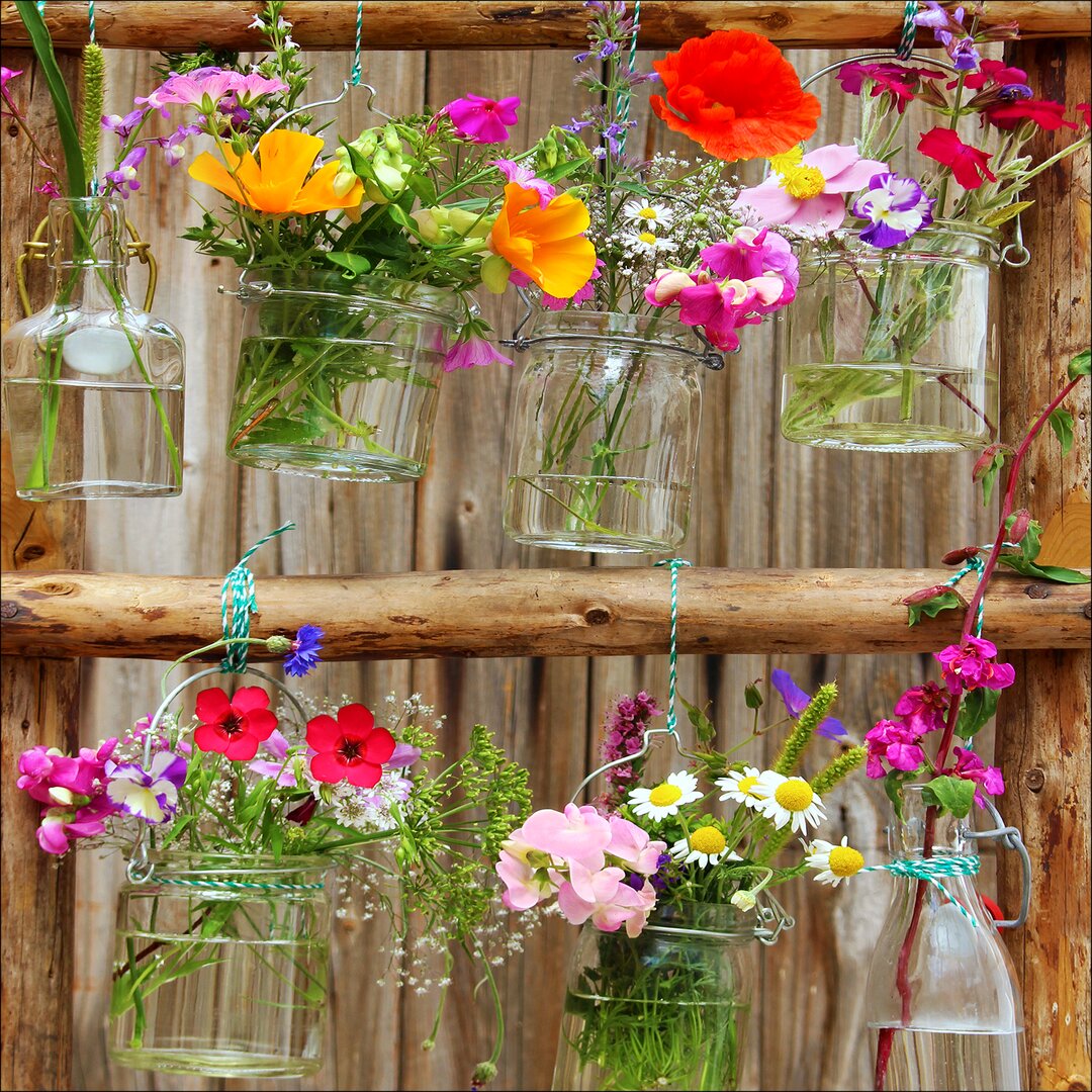 Glasbild Flowerline