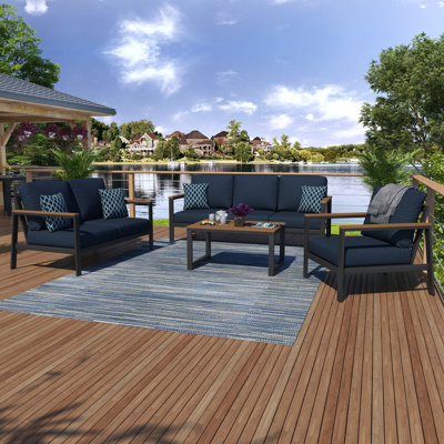 Ensemble de conversation Townsend avec coussins Sunbrella