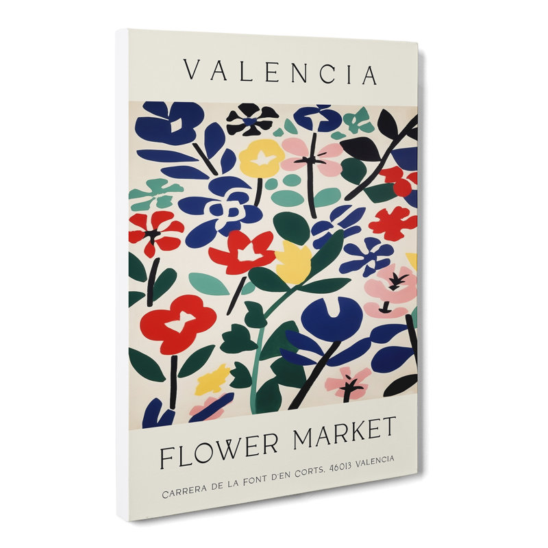 Valencia Flower Market Exhibition No. 2 - Wrapped Canvas, 50cm H x 35cm W
