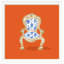 Palace Chair Orange Print by Dana Gibson