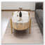 Table basse ovale en verre-1712492772
