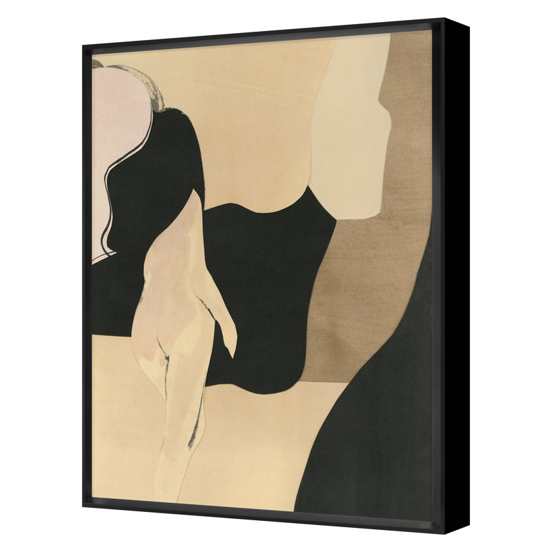 Nude Collage 3 Print by PC Ngo, Black Framed, 26" H x 19" W